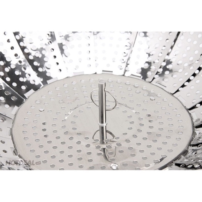 Xửng Hấp Inox 3 Chân Gấp Gọn Khay Hấp Xôi Inox Xoè tiện ích cho các mẹ