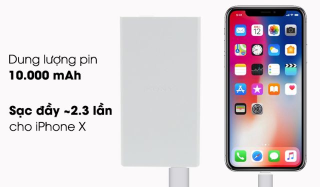 Pin sạc dự phòng Polymer 10.000 mAh Sony CP-V10B-WC LA