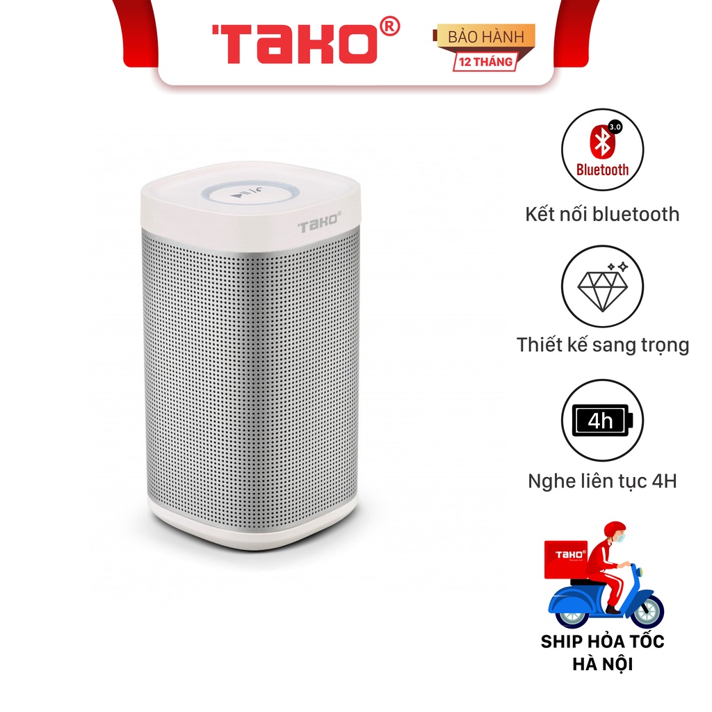 Loa bluetooth mini Tako X8 - Loa di động không dây bass mạnh - Hàng Chính Hãng - BH 12 tháng