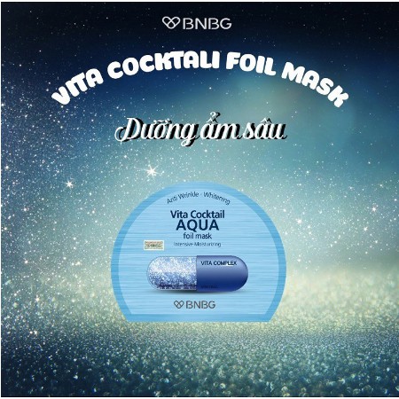 Combo 10 Mặt nạ dưỡng da BNBG Vita Cocktail Foil Mask 30ml X 10 ( AQUA, AGE, Brightening)