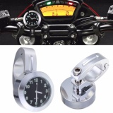 đồng hồ lắp xe máy, phụ kiện đồ chơi cho xe máy, phụ kiện tiện ích xe moto ( màu bạc)