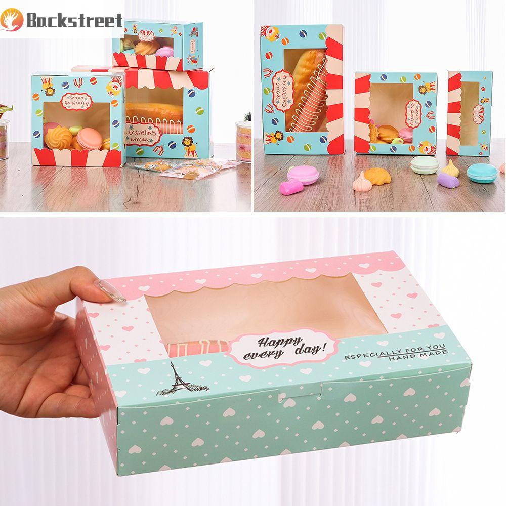 Set 10 hộp đựng bánh quy 2/4/6 ngăn trong suốt tiện dụng