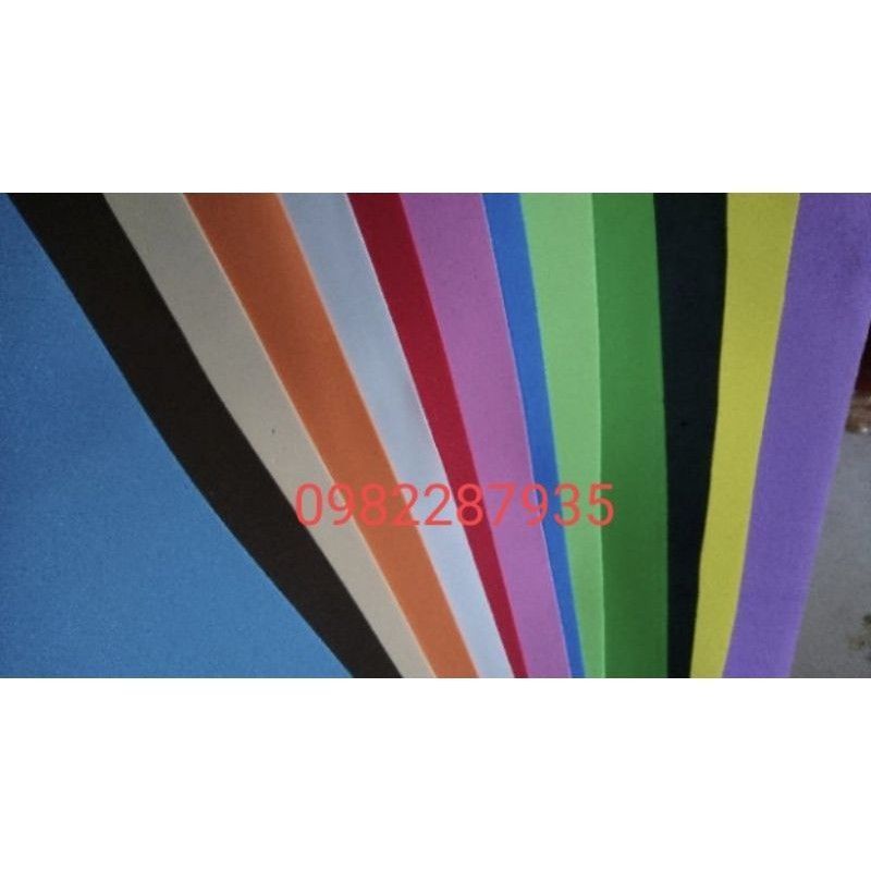 Tấm xốp màu thủ công khổ 45cm*1 m