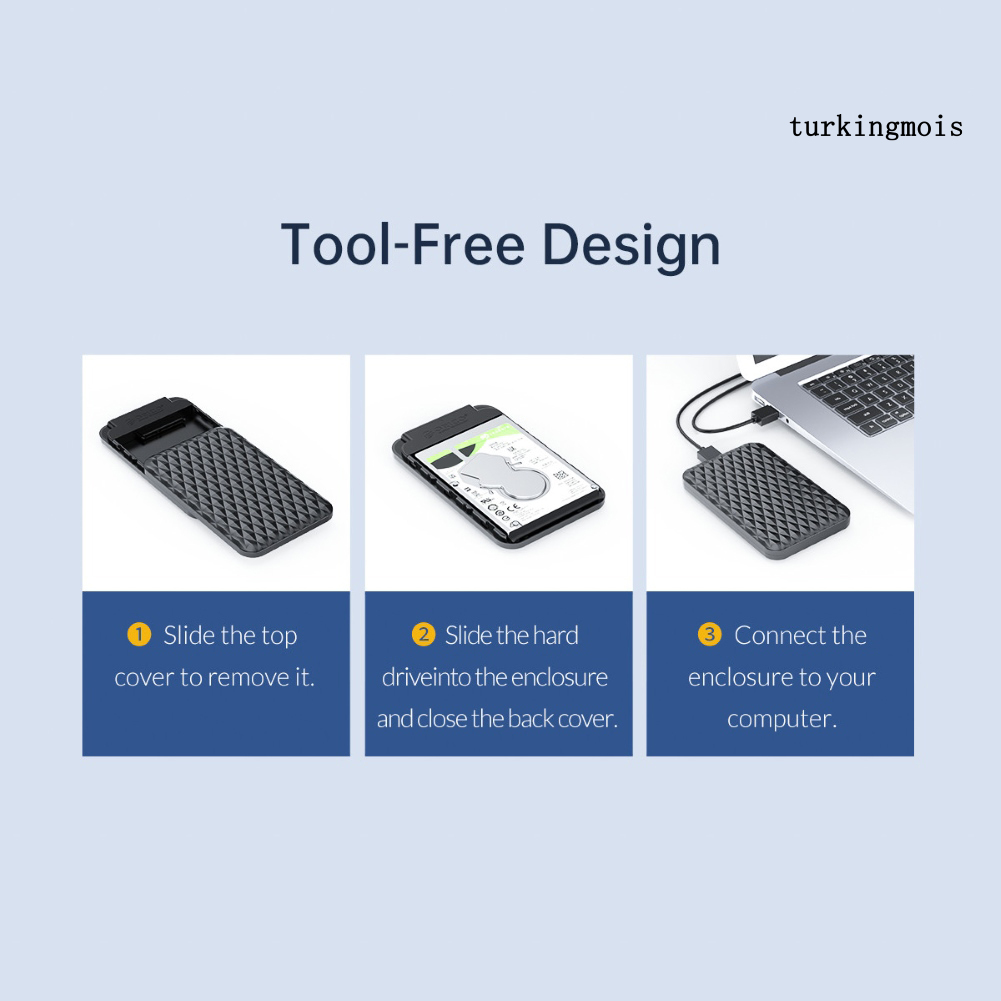 ORICO Hộp Đựng Ổ Cứng Ngoài 2.5 Inch Usb 3.0 5gbps Sata Ssd Tiện Dụng | BigBuy360 - bigbuy360.vn