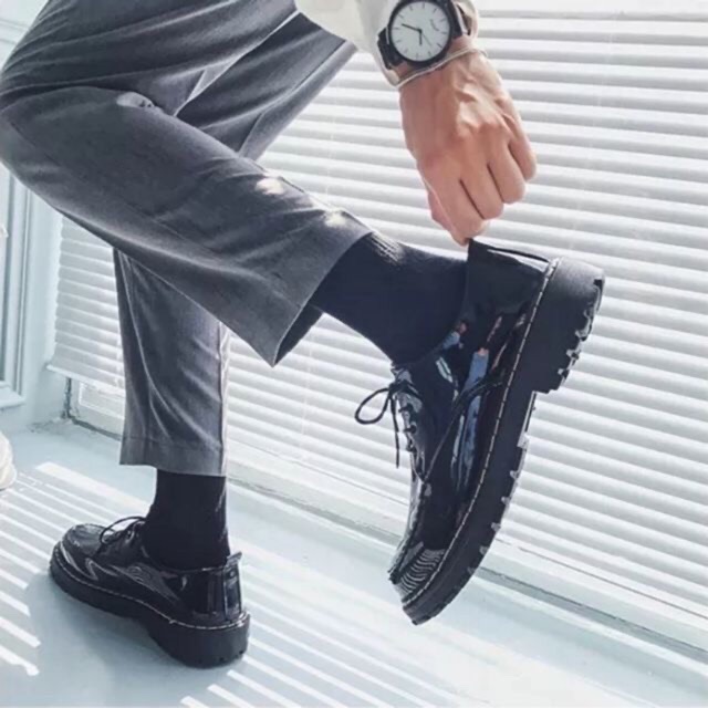 [SẴN - SIÊU ĐẸP] GIÀY DOC NAM DA BÓNG KIỂU HÀN QUỐC | BigBuy360 - bigbuy360.vn