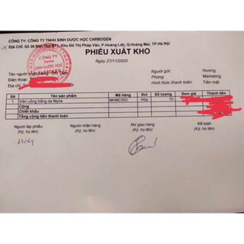 Viên Uống Trắng Da MYRIA - Viên Uống Glutathione 1000mg, Collagen, Vitamin C Nhập Khẩu Pháp