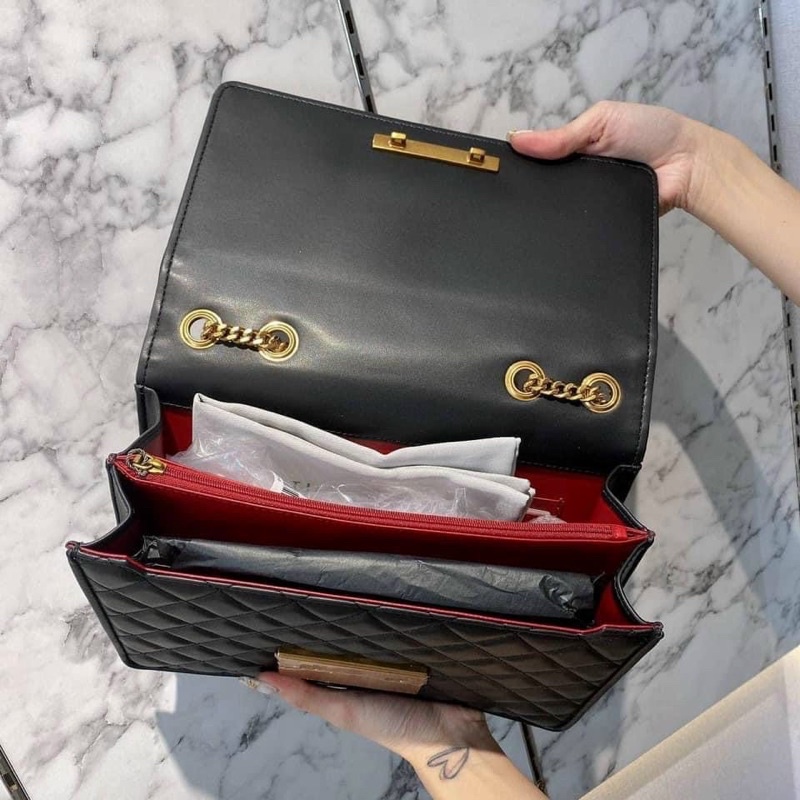 Túi ô trám màu đen