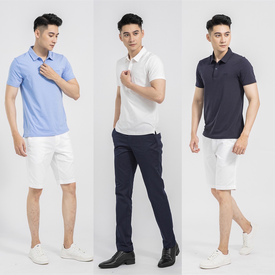 Áo thun polo nam Aristino APS036S1 phông ngắn tay cổ bẻ dáng regular fit suông vừa ba màu lựa chọn vải cotton cao cấp