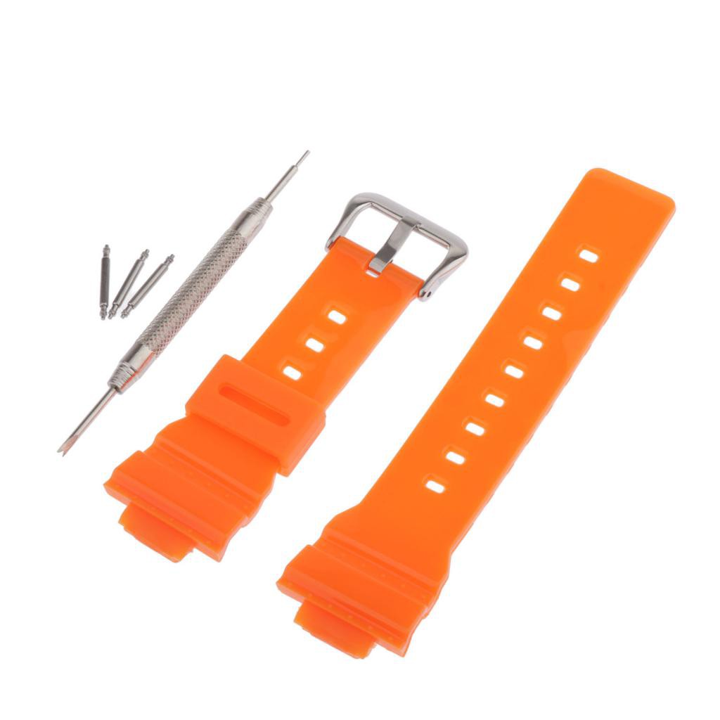 Dây Đeo Nhựa 7 Màu Thay Thế Cho Đồng Hồ casio baby-g ba-111