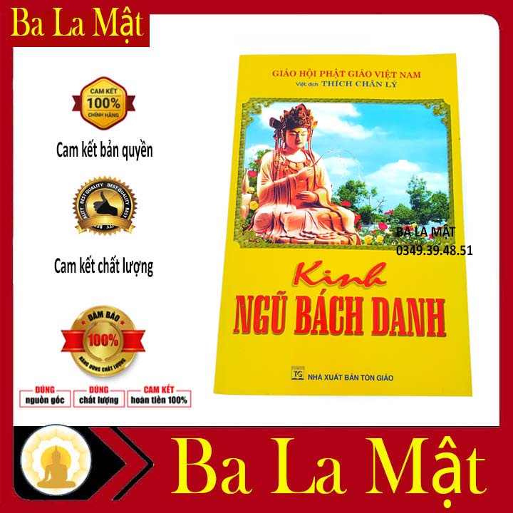 Sách - Kinh Ngũ Bách Danh Trọn Bộ Bìa Giấy - Ba La Mật Shop