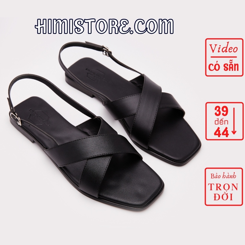 [Có Sẵn] Dép Nữ Size Lớn 40 41 42 43 44 Quai Chéo Basic Thời Trang Sành Điệu Thương Hiệu Himistore