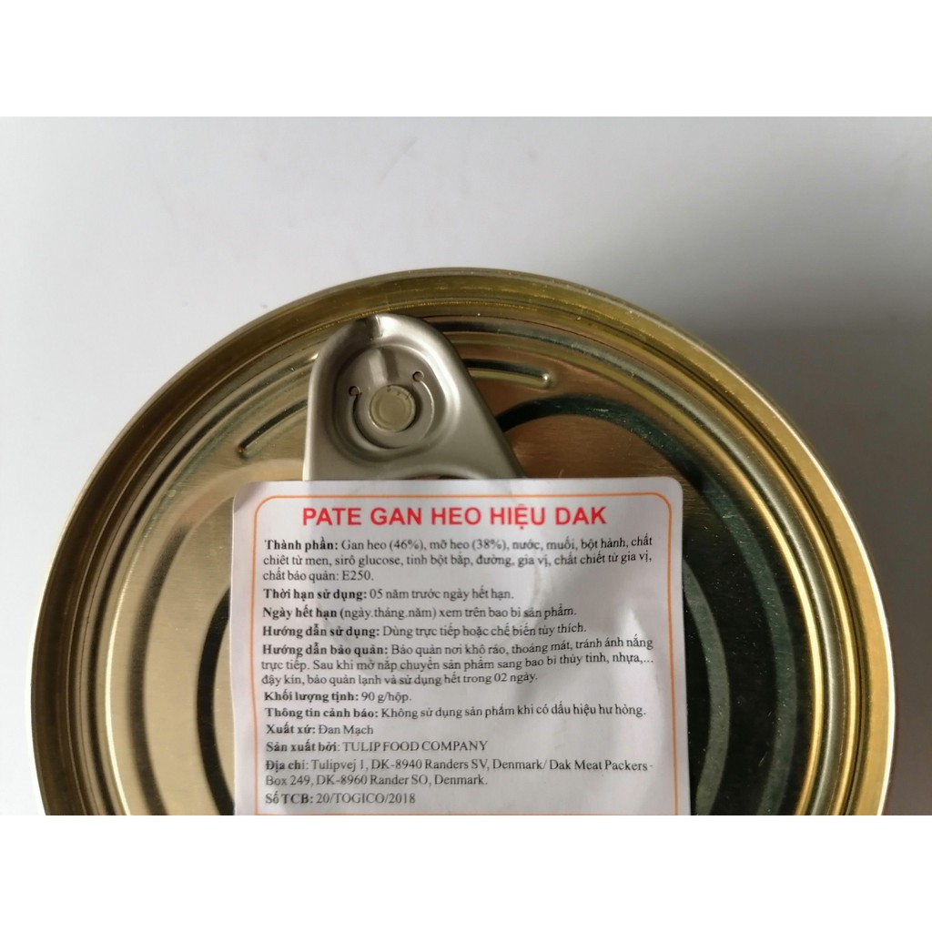[90g – Hộp tròn] Patê gan heo [Denmark] DAK Pork Liver Paste (tgc-hk)