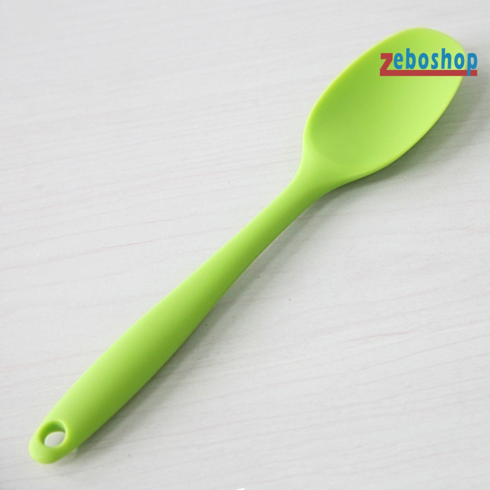 Muỗng Silicone Cán Dài Chống Dính Tiện Dụng Cho Nhà Bếp