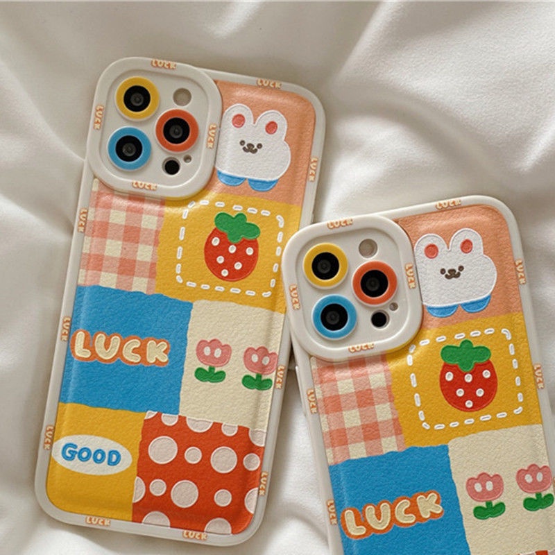 Ốp điện thoại silicon họa tiết trái cây thích hợp cho IPhone 12 13 11 Pro Max X Xs Max Xr 7 8 Plus