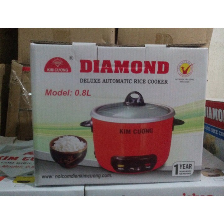 Nồi Cơm Điện Nắp Rời Kim Cương 0.8L Chính Hãng Bảo Hành 12 Tháng | BigBuy360 - bigbuy360.vn