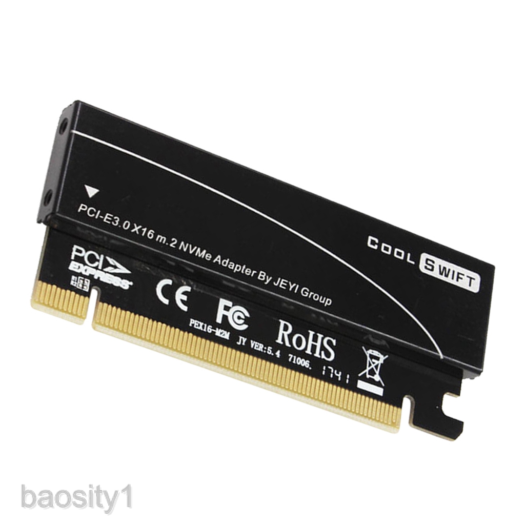 Card chuyển đổi cổng NVME M.2 sang PCIe kèm bộ tản nhiệt có phụ kiện đi kèm chuyên dụng