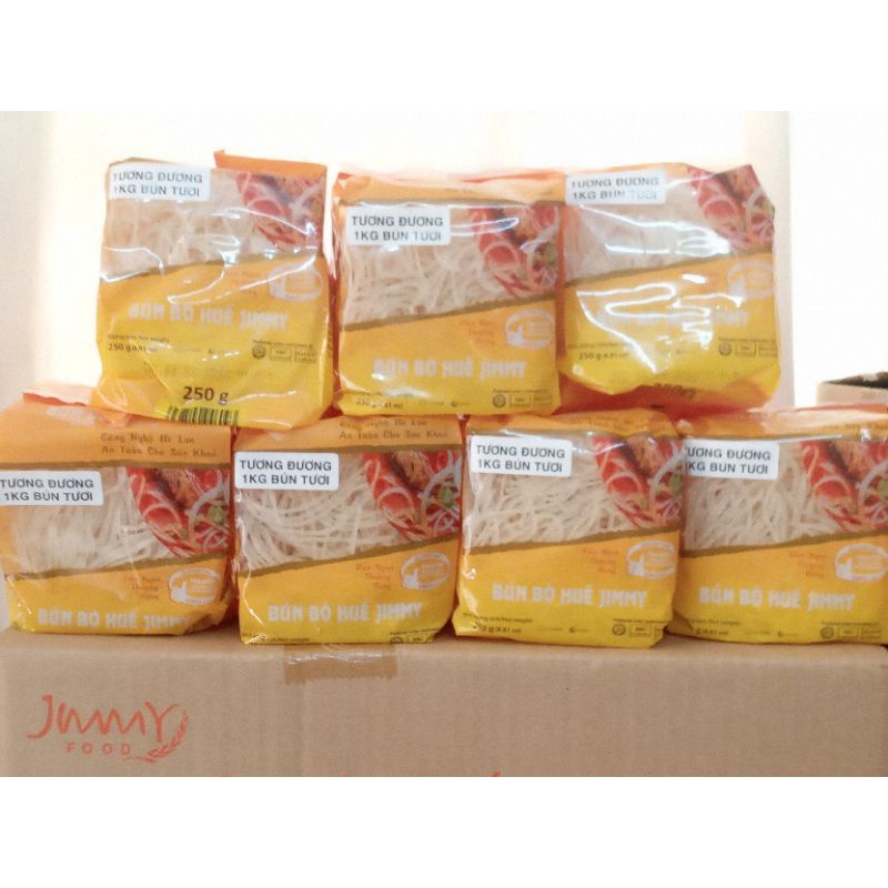Bún Jimmy/ Bún Bò Huế Jimmy Foods nguyên thùng 16 túi*250gr (Date 2026)