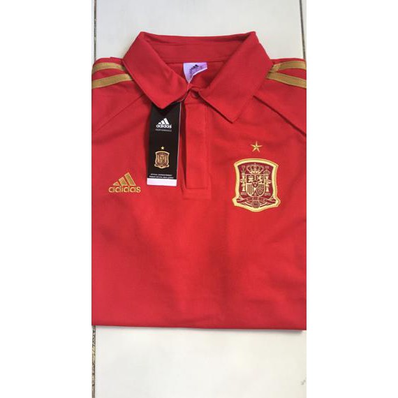 Áo Thun Polo Tập Luyện Bóng Đá Spain World Cup 2014