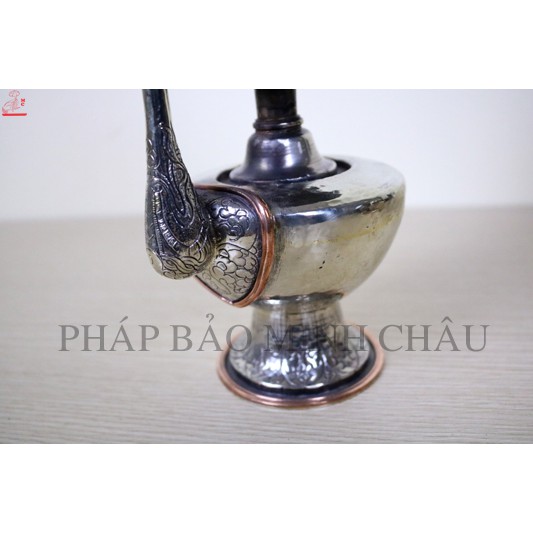 [PHÁP BẢO MINH CHÂU] BÌNH SÁI TỊNH TRÁNG BẠC ĐỒNG CÓ VÒI NEPAL 15CM - 20CM - 24CM