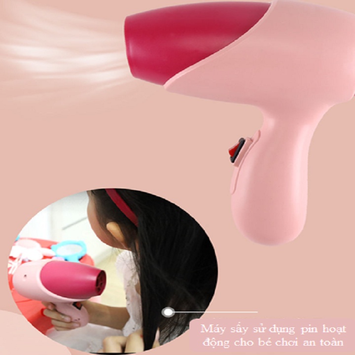 Đồ Chơi Bàn Trang Điểm Phát Nhạc Kèm Ghế Ngồi Cỡ Lớn Cho Bé