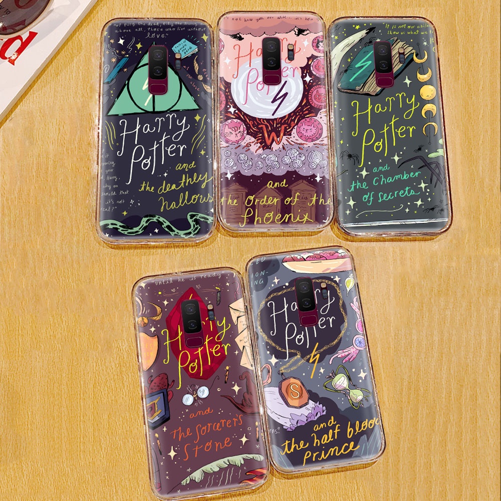 Ốp Điện Thoại Trong Suốt Hình Vẽ Tay Harry Potter Ta148 Cho Samsung Galaxy S6 S7 Edge S8 S9 Plus A52