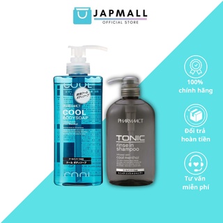 Dầu Gội | Sữa Tắm Cho Nam PHARMAACT COOL TONIC Nhật Bản 600ml JAPMALL