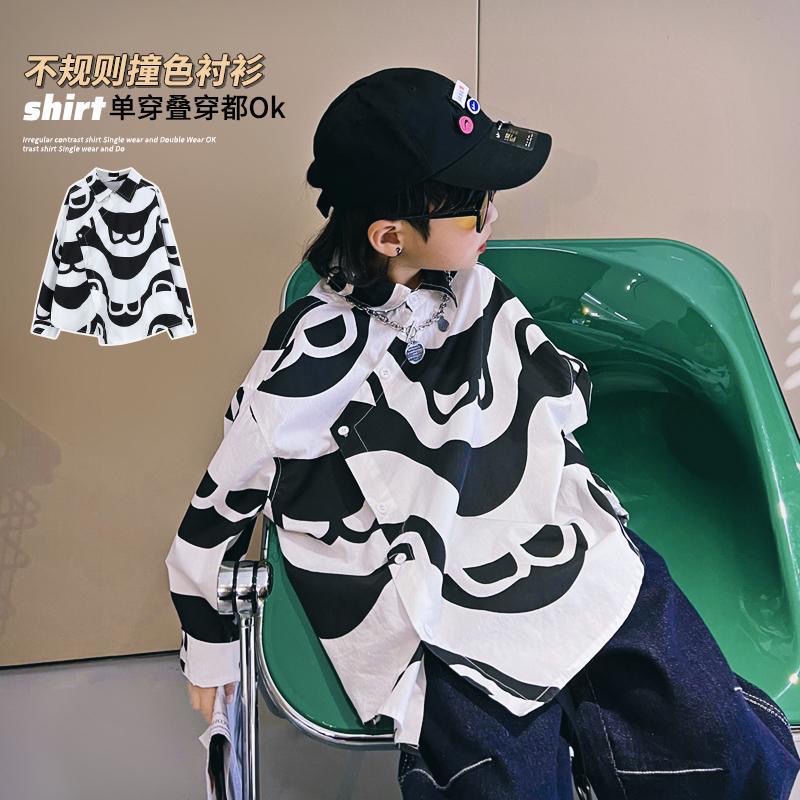 Hàng Mới Về Áo Sơ Mi Tay Dài Phong Cách Phương Tây Dành Cho Bé Trai 2022