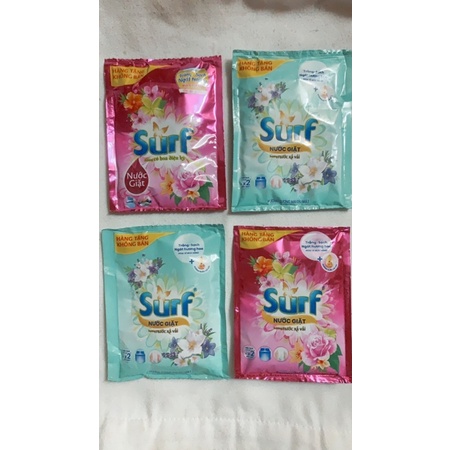 Gói lẻ nước giặt Surf hương xả vải 40g