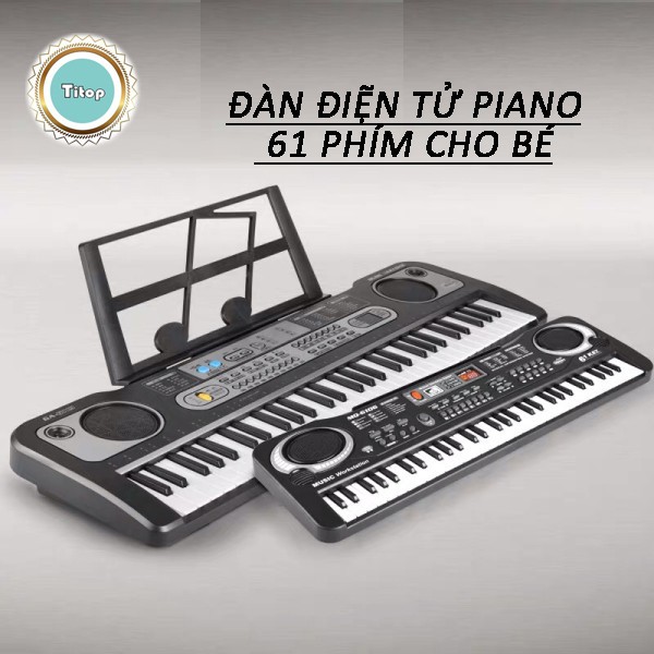 Đàn Điện Tử Piano 61 Phím Loại To Kèm mic Cho Người mới Cho Bé