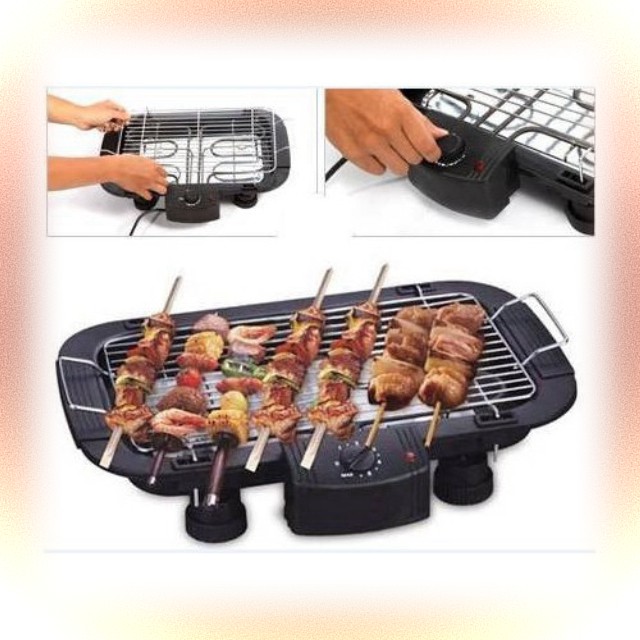 HOT'' Vỉ nướng điện Electric Barbecue Grill (Đen) MỚI RẺ