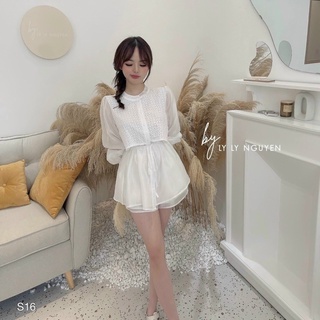 SET ÁO REN KÈM QUẦN SHORT (KÈM VIDEO HÌNH THẬT)
