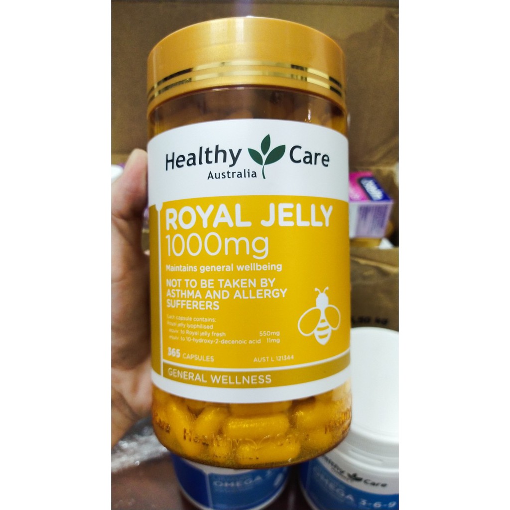 Date 2026-Sữa Ong Chúa Healthy Care Royal Jelly 1000MG 365 viên - Xuất xứ Úc