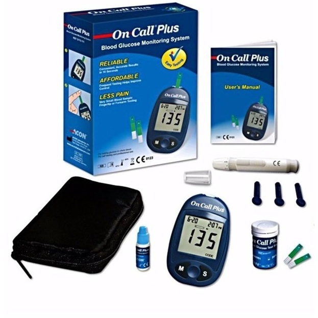 Hàng chính hãng- Máy đo đường huyết ,que test tđường huyết On Call Plus