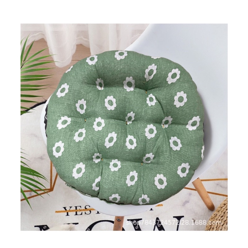 Đệm Ngồi Bệt Tròn Size 40 Cm, Họa Tiết Xinh Xắn Êm Mềm Đàn Hồi