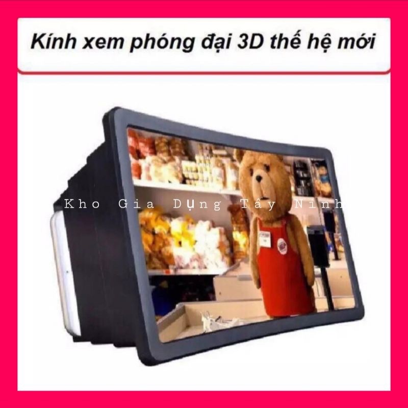Hộp kính 3D / hộp kính phóng to màn hình điện thoại smartphone F2 ( đen, trắng)