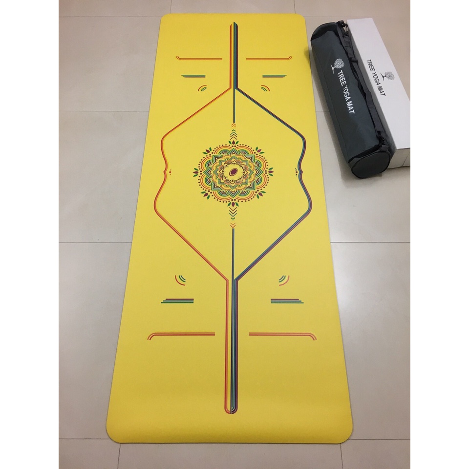 Thảm tập yoga tree đa sắc, thảm tập cao cấp