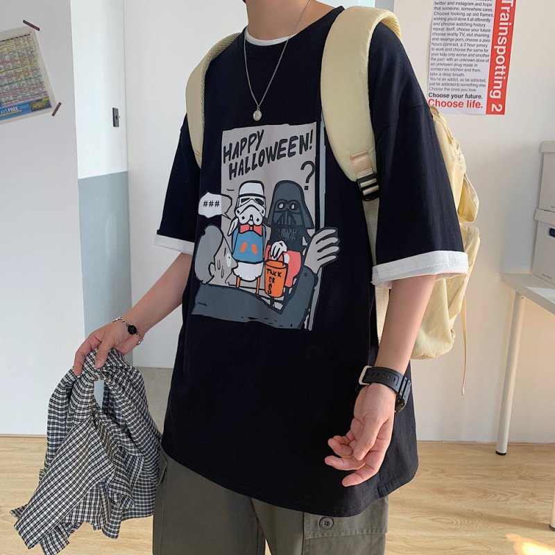 Áo Thun Tay Ngắn In Hình Hoạt Hình Có 3 Màu (M-8Xl150Kg)