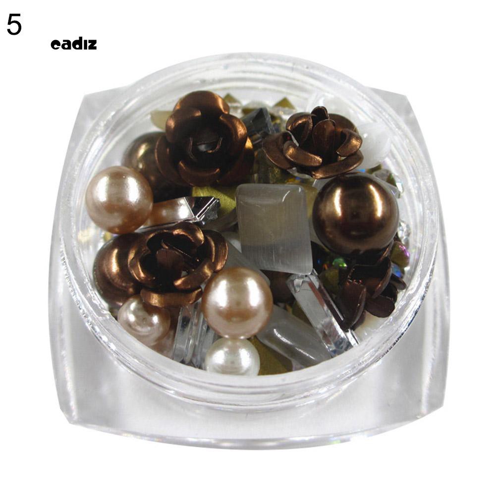 [Hàng mới về] Hộp phụ kiện trang trí móng tay nghệ thuật lấp lánh nổi bật