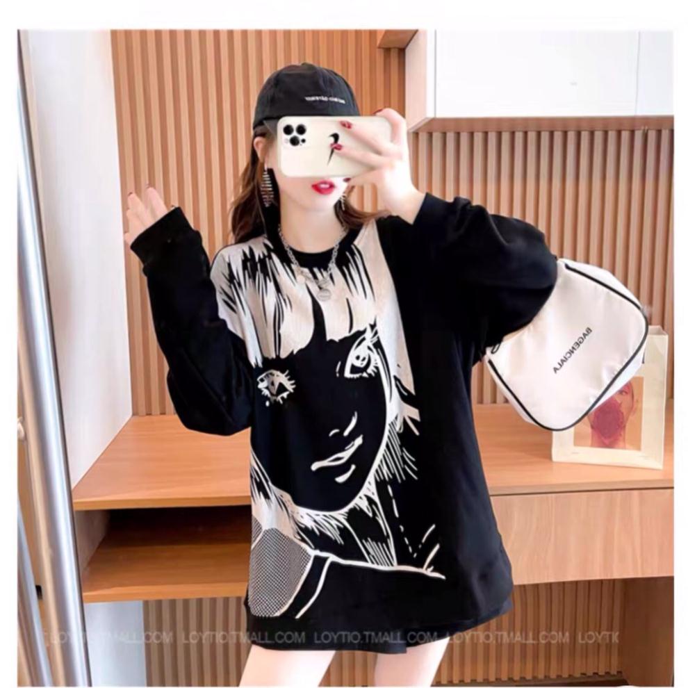 Áo Sweater unisex cổ tròn, tay bồng, chất nỉ bông mềm (A09) SI SLL | BigBuy360 - bigbuy360.vn