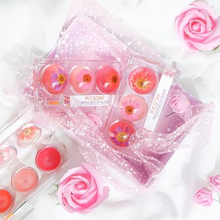 [CÓ SẴN - CHÍNH HÃNG] Bảng son 6 Ô bóng + dưỡng TRIPLE DUO / Blossom Beauty