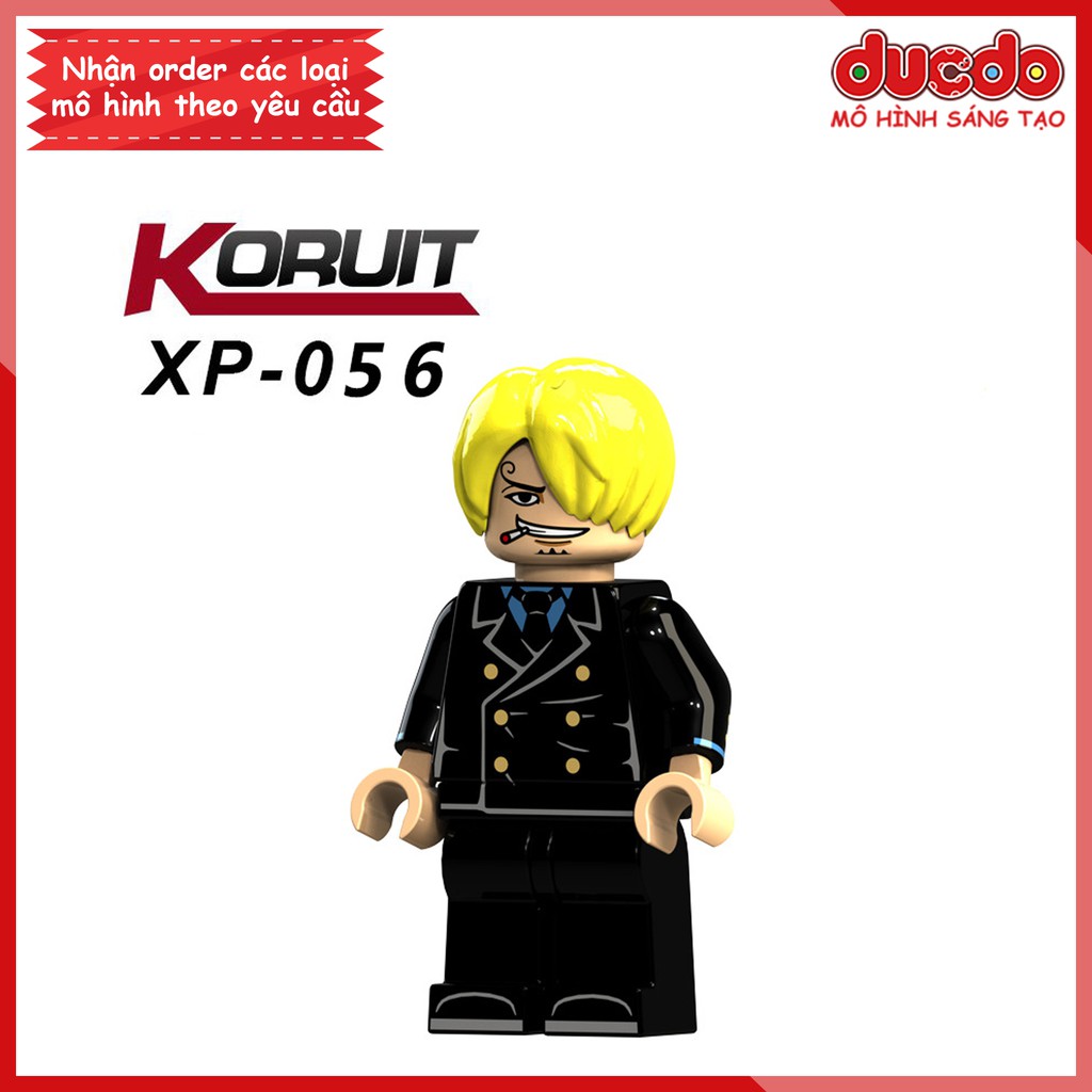 Minifigures Đảo hải tặc Sanji, Frank, Luffy, Sakazuki, Edward, D.Garp - Đồ chơi Lắp ghép Mini One Piece Koiruit KT1008