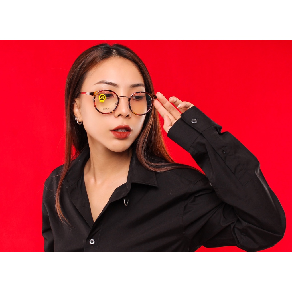 Gọng kính Tr90 phối càng kính hợp kim siêu nhẹ siêu bền hợp thời trang Ouress - 9278