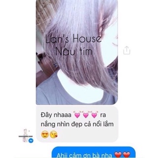 (Nâu tím ) Thuốc nhuộm tóc