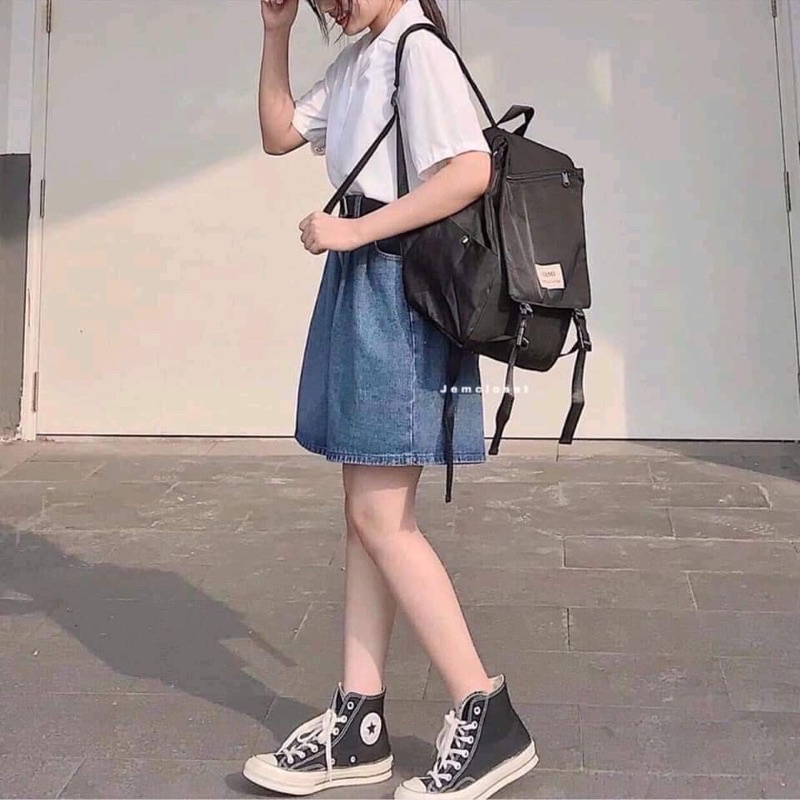 quần short jean ngố