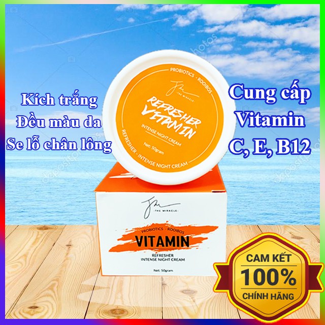 Kem face vitamin C kích trắng, mịn màng, se khít lỗ chân lông