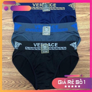 Quần Lót Nam Tam Giác Quần Sịp Nam Tam Giác Hiệu VerSace Chất Cotton Co Dãn 4 Chiều Freesize từ 50-80kg - MẶC NHƯ KHÔNG