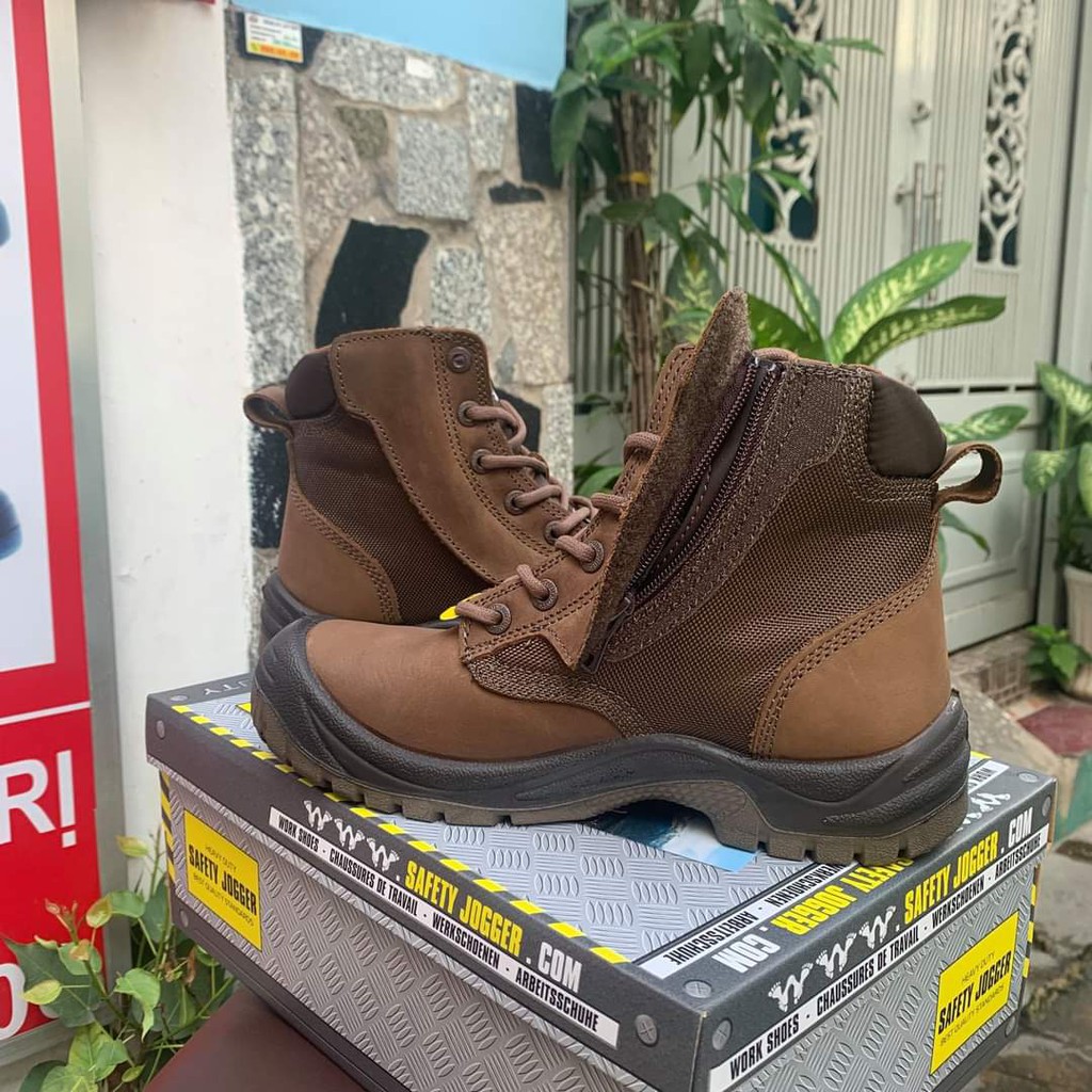 Giày Bảo Hộ Lao Động JOGGER RUSH cổ cao dây kéo chống đâm xuyên,chống dập ngón, chống sốc chống tĩnh điện | BigBuy360 - bigbuy360.vn