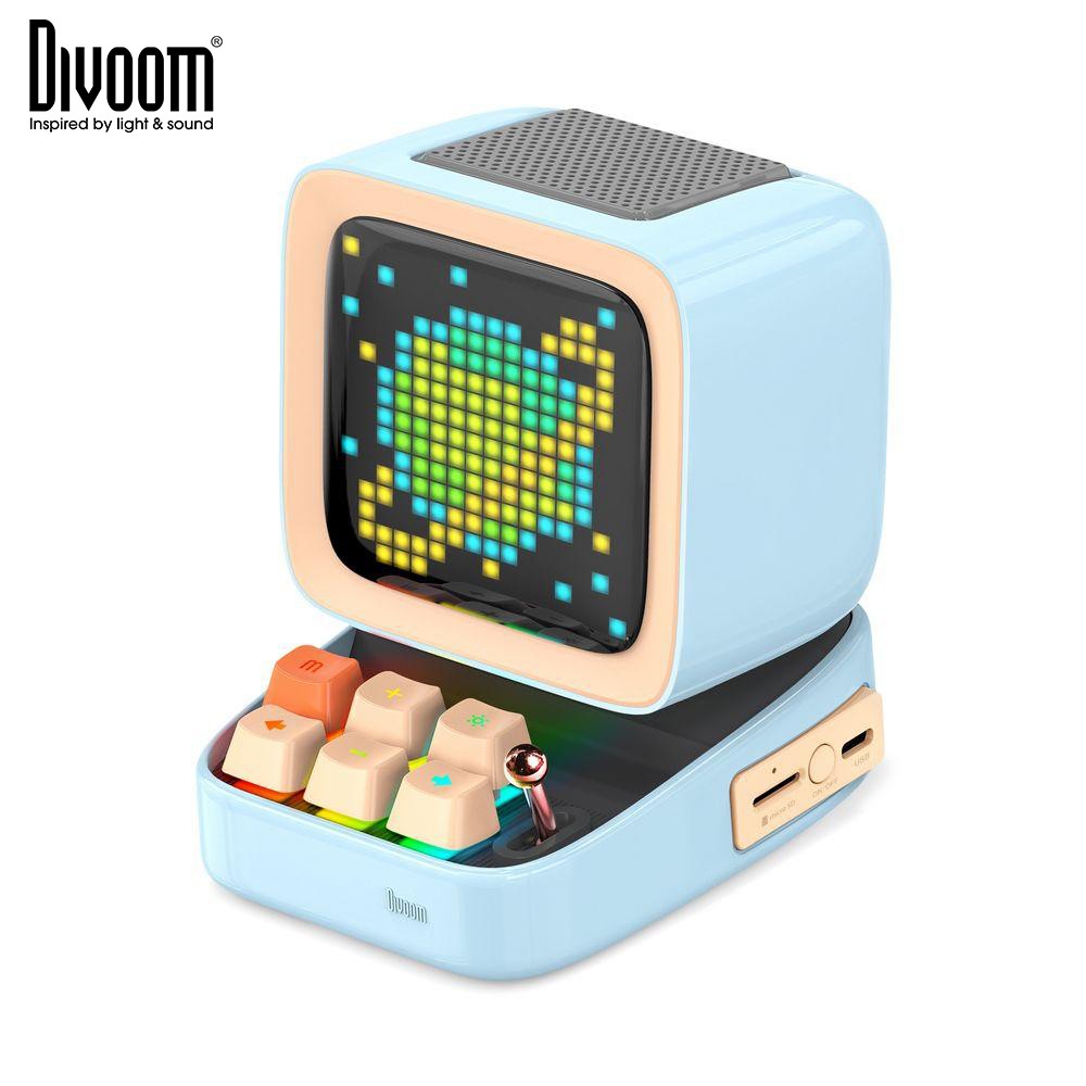 [New model] Loa thông minh Divoom Ditoo Plus 10W - Hình dáng máy tính cổ, màn hình LED 256 Full RGB, tích hợp APP DIVOOM