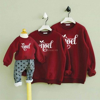 Áo nỉ gia đình noel chất đẹp đủ màu đủ size