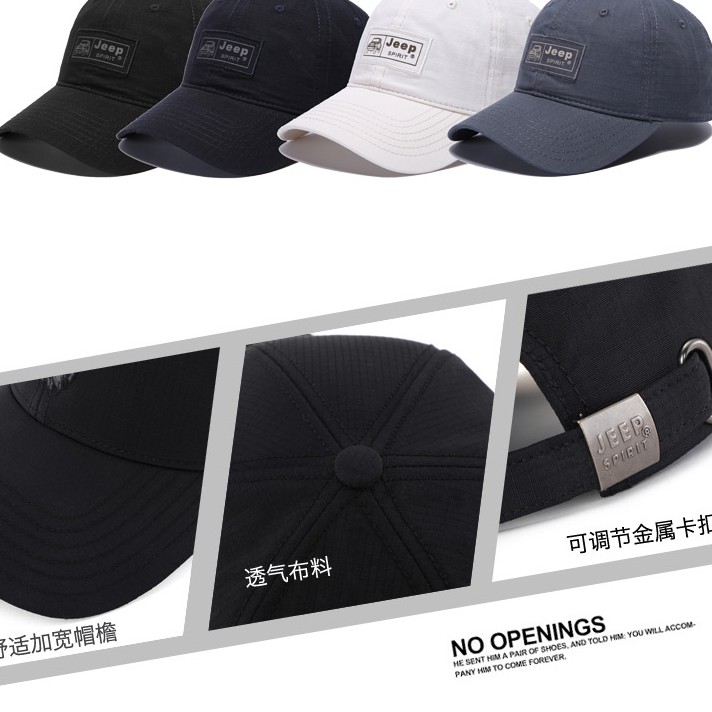 Mũ Lưỡi Trai Jeep Thêu Chữ Thời Trang Chất Lượng Cao Nam Chống Nắng